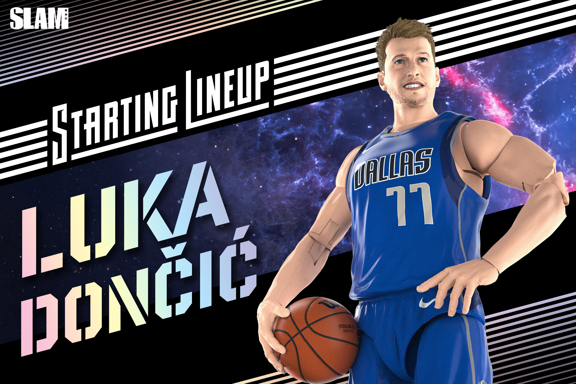 Starting Lineup’s Luka Doncic NBA Action Figure Showcases the Dominance of the Mavericks Superstar