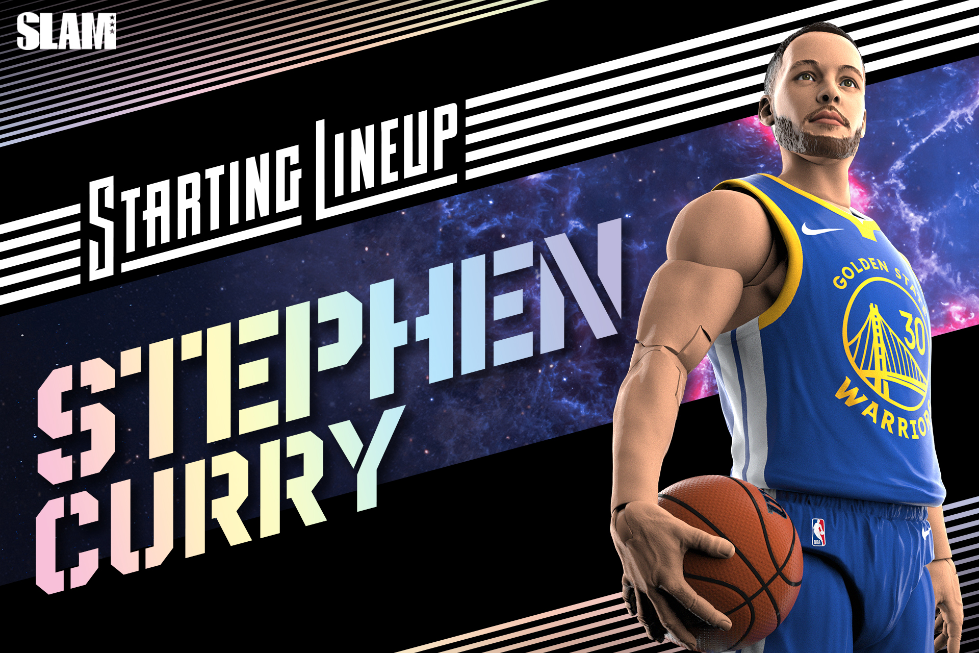 Starting Lineup’s Stephen Curry NBA Action Figure Captures the Greatest Three-Point Shooter Ever