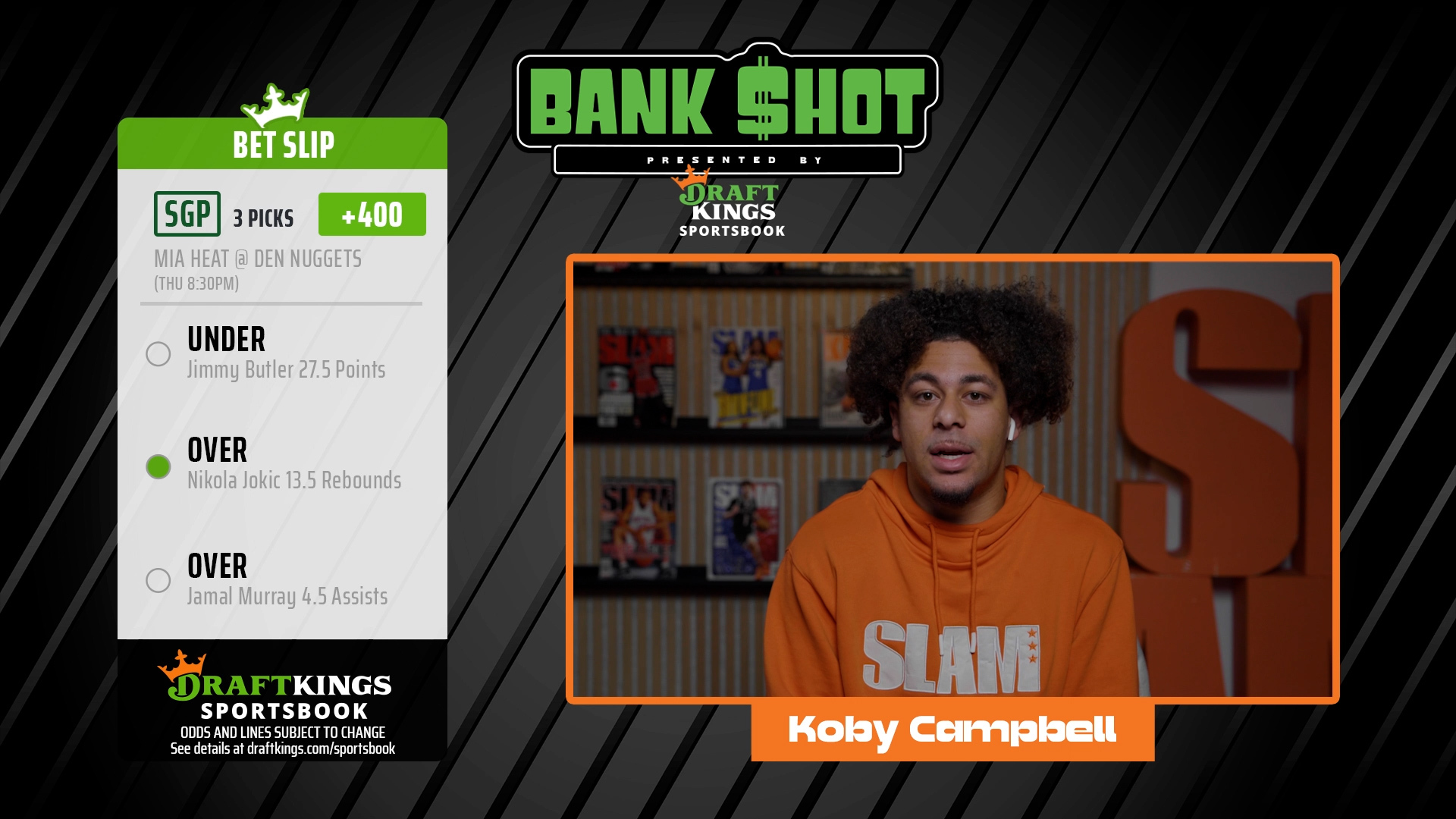 Get Ready for Game 1 of the NBA Finals with the SLAM x DraftKings BankShot