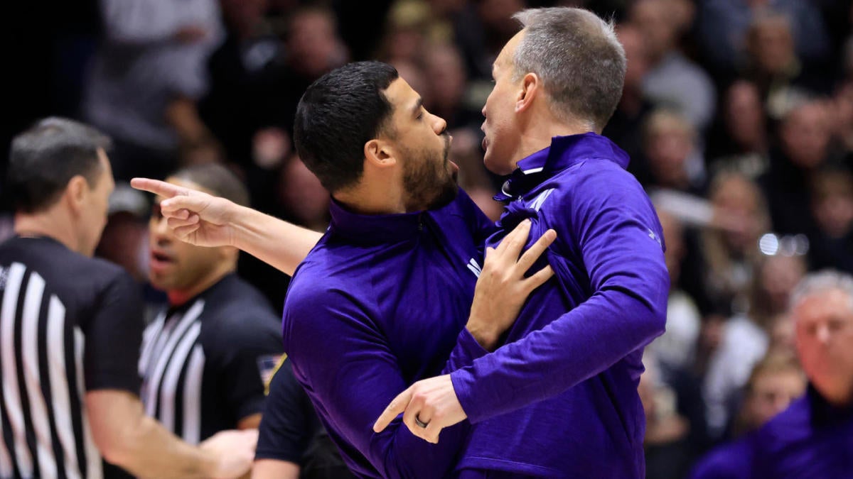 Purdue survives vs. Northwestern as Wildcats coach Chris Collins ejected after epic meltdown in overtime