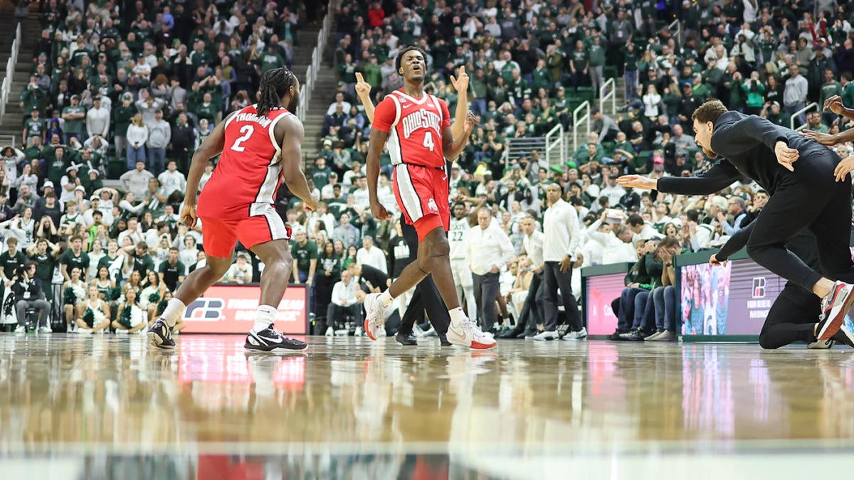 WATCH: Ohio State stuns Michigan State on last-second shot to snap Buckeyes' 17-game road losing streak