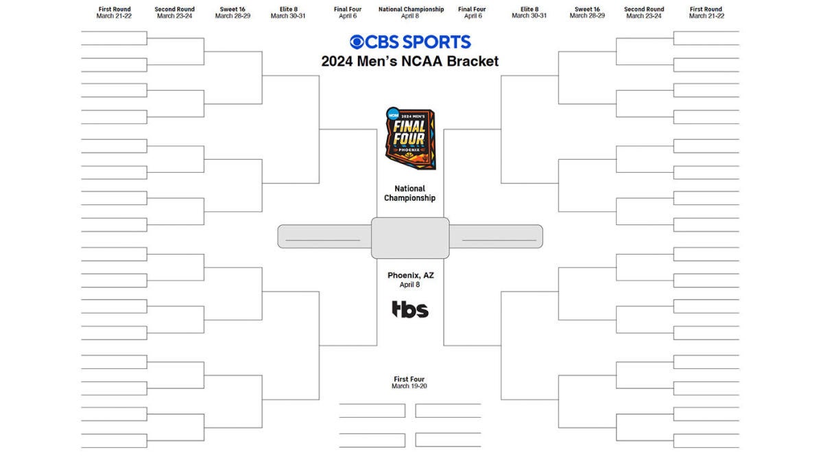 NCAA bracket 2024: Printable March Madness bracket, tournament seeds to be set Selection Sunday